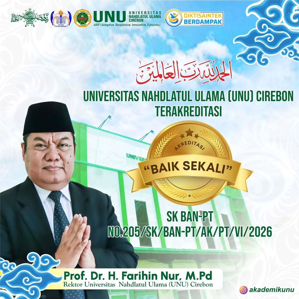 Raih Akreditasi “Baik Sekali” dari BAN-PT, UNU Cirebon Pertegas Komitmen Mutu Pendidikan Tinggi